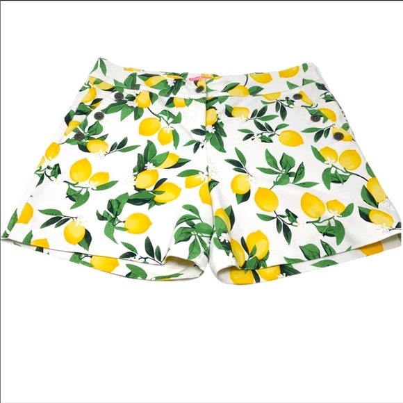Isaac Mizrahi Pants - Isaac Mizrahi Women’s Tailored Shorts Lemon Print